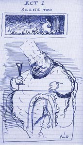 Swelter from notes to Act 1 of Mervyn Peake's unfinished opera