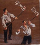 The Glassblowers, wash, 1940’s.