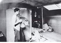 In his Sark studio, 1933