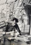 Photograph taken at the time of moving into Le Chalet, Sark, in the summer of 1946. The house had been unoccupied since the retreat of the German occupying force a year before. Le Chalet had been used