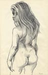 Pencil drawing of Maeve by Mervyn